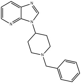 3-(1-苄基哌啶-4-基)-3H-咪唑并[4,5-B]吡啶, 301220-34-8, 结构式