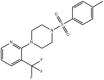 1-TOS基-4-(3-(三氟甲基)吡啶-2-基)哌嗪, 478077-40-6, 结构式