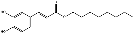 CAFFEIC ACID N-OCTYL ESTER, 478392-41-5, 结构式