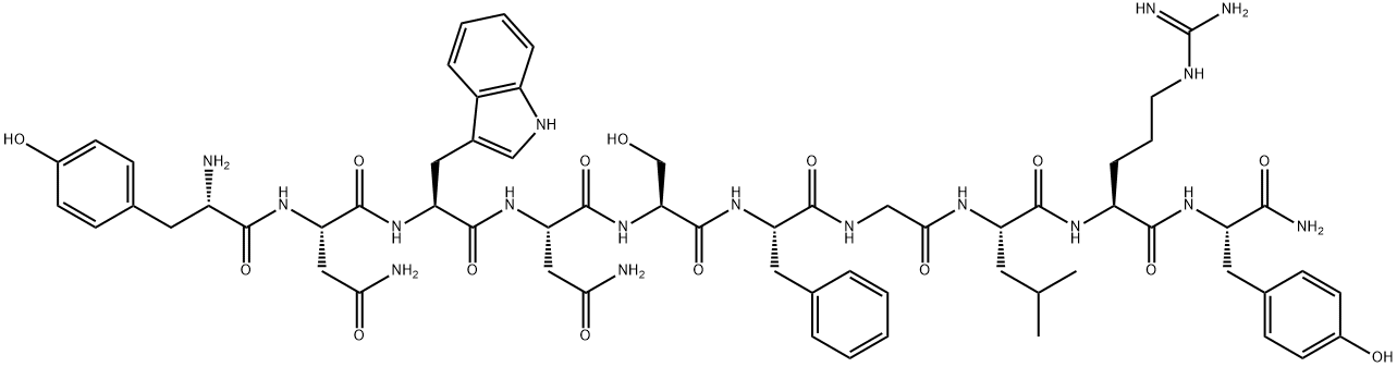 KISSPEPTIN 10 (RAT), 478507-53-8, 结构式