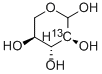 L-[2-13C]XYLOSE, 478506-63-7, 结构式