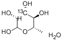 6-DEOXY-L-[3-13C]MANNOSE MONOHYDRATE, 478511-54-5, 结构式