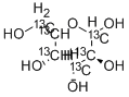 L-[UL-13C6]GALACTOSE, 478518-66-0, 结构式