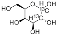 D-[1,2-13C2]GALACTOSE, 478518-63-7, 结构式