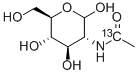 2-[1-13C]ACETAMIDO-2-DEOXY-D-GLUCOSE, 478518-87-5, 结构式