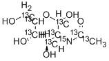 2-[1,2-13C2,15N]ACETAMIDO-2-DEOXY-D-[UL-13C6]GLUCOSE, 478529-44-1, 结构式