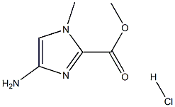 1-甲基-4-氨基咪唑-2-甲酸甲酯盐酸盐, 480433-71-4, 结构式