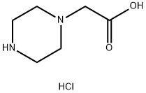 1-哌嗪乙酸二盐酸盐, 496808-05-0, 结构式