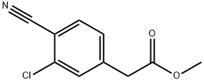 Methyl 2-(3-chloro-4-cyanophenyl)acetate, 496856-45-2, 結(jié)構(gòu)式
