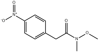 N-methoxy-N-methyl-2-(4-nitrophenyl)acetamide, 497856-35-6, 结构式