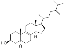 8(9), (5-ALPHA)-CHOLESTEN-24-METHYLENE-3-BETA-OL, 516-86-9, 结构式