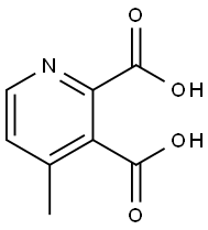 2,3-Pyridinedicarboxylic acid, 4-methyl-, 517-40-8, 结构式
