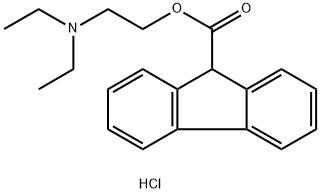 2-(二乙氨基)乙基 9H-芴-9-羧酸酯鹽酸鹽, 548-65-2, 結(jié)構(gòu)式