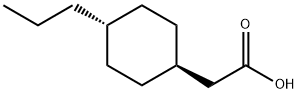 反式-4-丙基环己基乙酸, 71458-18-9, 结构式