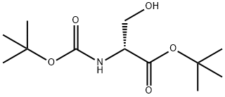 (R)-2-((叔丁氧基羰基)氨基)-3-羟基丙酸叔丁酯, 71630-31-4, 结构式