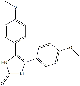 2H-Imidazol-2-one, 1,3-dihydro-4,5-bis(4-methoxyphenyl)-, 71727-40-7, 结构式