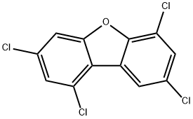 1,3,6,8-tetrachlorodibenzofuran, 71998-72-6, 结构式