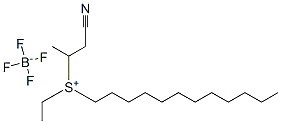 (氰基-1-甲基乙基)十二烷基乙基锍四氟代硼酸盐, 72140-65-9, 结构式