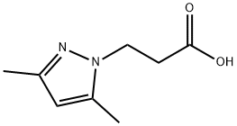 3-(3,5-二甲基-1H-吡唑-1-基)丙酸 1HCL, 72145-01-8, 结构式