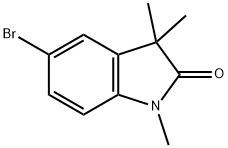 2H-Indol-2-one, 5-bromo-1,3-dihydro-1,3,3-trimethyl-, 72451-22-0, 结构式