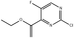 2-氯-4-(1-乙氧基乙烯基)-5-氟嘧啶, 736991-75-6, 结构式