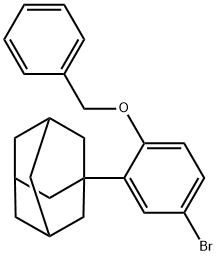 2-金刚烷-1-苄氧基-4-溴苯, 736992-49-7, 结构式