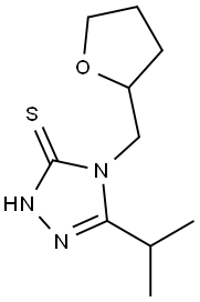 5-异丙基-4-(四氢呋喃-2-基甲基)-4H-1,2,4-三唑-3-硫醇, 777879-18-2, 结构式