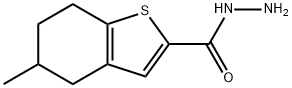 5-甲基-4,5,6,7-四氢-1-苯噻吩-2-碳酰肼, 777880-70-3, 结构式