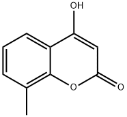 4-羟基-8-甲基-2H-色烯-2-酮, 24631-83-2, 结构式