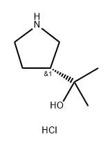 (R)-2-(吡咯烷-3-基)丙-2-醇盐酸盐, 2203403-97-6, 结构式