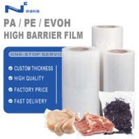 Custom Printed High Barrier Vacuum Film Food Grade Glossy for Meat EVOH PA PE Plastic Thermoforming 