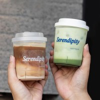 Wholesale Custom Logo Frosted 500ml 16oz Fat Disposable Hard PP Plastic Smoothie Matcha Coffee Cups 