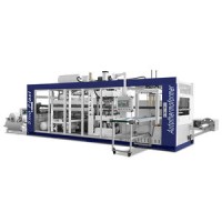 Automatic Multi Station Plastic Thermoforming Machine Vacuum and Pressure Machine