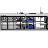 Vacuum Forming Machine PET Box PP Tray 3-station Automatic Thermoforming Machine