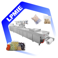LPMIE Automatic Big Flexible Vacuum Thermoforming Packaging Machine for Sausage Ricotta Mozzarella C