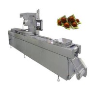 Modified Atmosphere Automatic Thermoforming Vacuum Packaging Machine, Vacuum Packing Line for Cooked