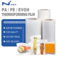 Wholesale Transparent Food Grade Vacuum Bag Customized Size Thermoforming Film for Chocolate Snack C