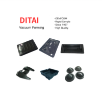 Durable Eco Friendly Materials Thermoformed Vacuum Forming Customized Plastic Black Tool Trays