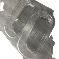 Custom Thick-sheet ABS Rectangular Plastic Food Grade Tray Vacuum Forming Plastic Tubs by Thermoform