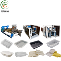 Disposable Market Fresh Meat Food Tray Making Automatic Full Servo Inline Thermoforming Machine