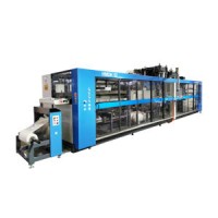 Automatic Vacuum Thermoforming Machine Vacuum Forming Three Stations Automatic Machine Fast Food Tra