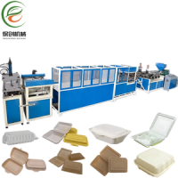 Disposable Take Away Food Container Making One Step Inline Thermoforming Machine
