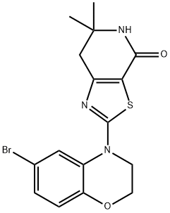 2-(6-Bromo-2H-benzo[b][1,4]oxazin-4(3H)-yl)-6,6-dimethyl-6,7-dihydrothiazolo[5,4-c]pyridin-4(5H)-one