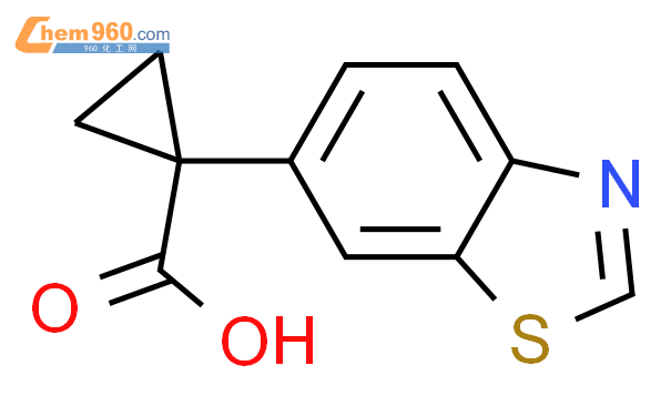 1-(1,3-Benzothiazol-6-yl)cyclopropane-1-carboxylic acid,100mg