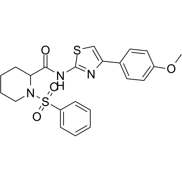 N-(4-(4-methoxyphenyl)thiazol-2-yl)-1-(phenylsulfonyl)piperidine-3-carboxamide