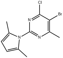 5-溴-4-氯-2-(2,5-二甲基-1H-吡咯-1-基)-6-甲基-嘧啶,1g