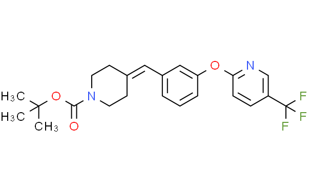 1-Piperidinecarboxylic acid, 4-[[3-[[5-(trifluoromethyl)-2-pyridinyl]oxy]phenyl]methylene]-, 1,1-dimethylethyl ester