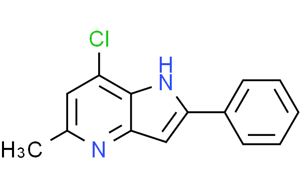 7-氯-5-甲基-2-苯基-1H-吡咯并[3,2-B]吡啶,1g