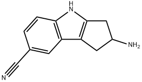 2 氨基-1,2,3,4-四氢环戊并[B]吲-7-腈,1g