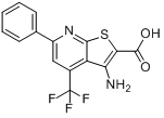 3-氨基-6-苯基-4-(三氟甲基)噻吩并[2,3-B]吡啶-2-羧酸、104960-56-7 CAS查询、3-氨基-6-苯基-4-(三氟甲基)噻吩并[2,3-B]吡啶-2-羧酸物化性质
